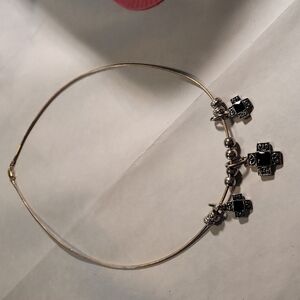 Women's Vintage Chocker Necklace 925 Italy